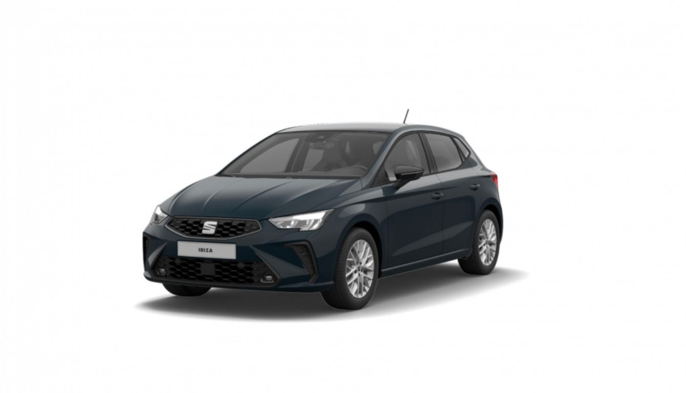 Mild hybrid electric vehicle seat leon sportstourer in red parked in the shadows by a building