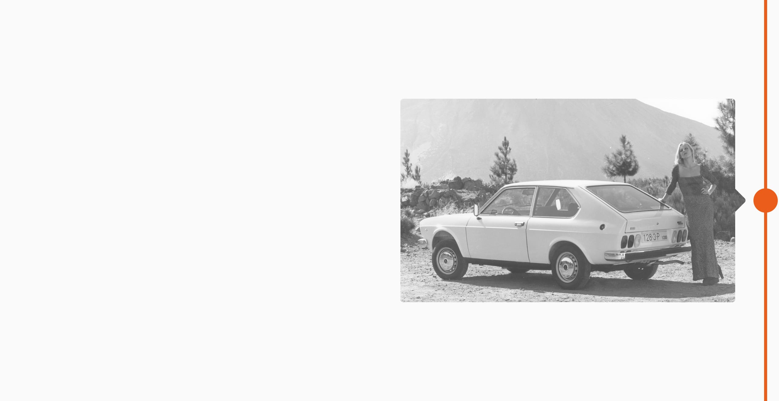 Histoire de la marque SEAT 1976 - Dévoilement de la SEAT 128