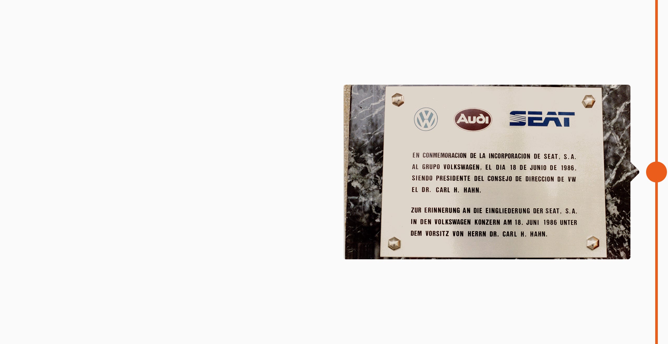 Histoire de la marque SEAT 1986 - Groupe Volkswagen