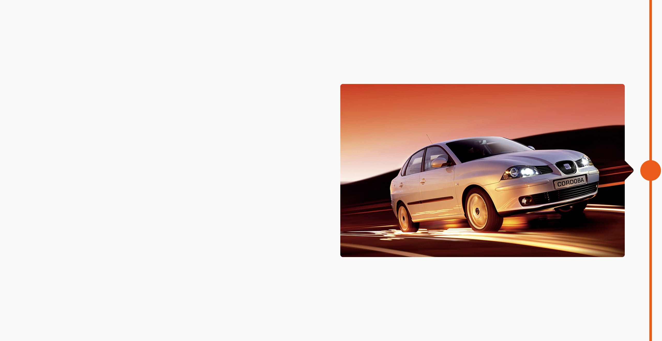 Histoire de la marque SEAT 2002 - SEAT Cordoba au Paris Motor Show