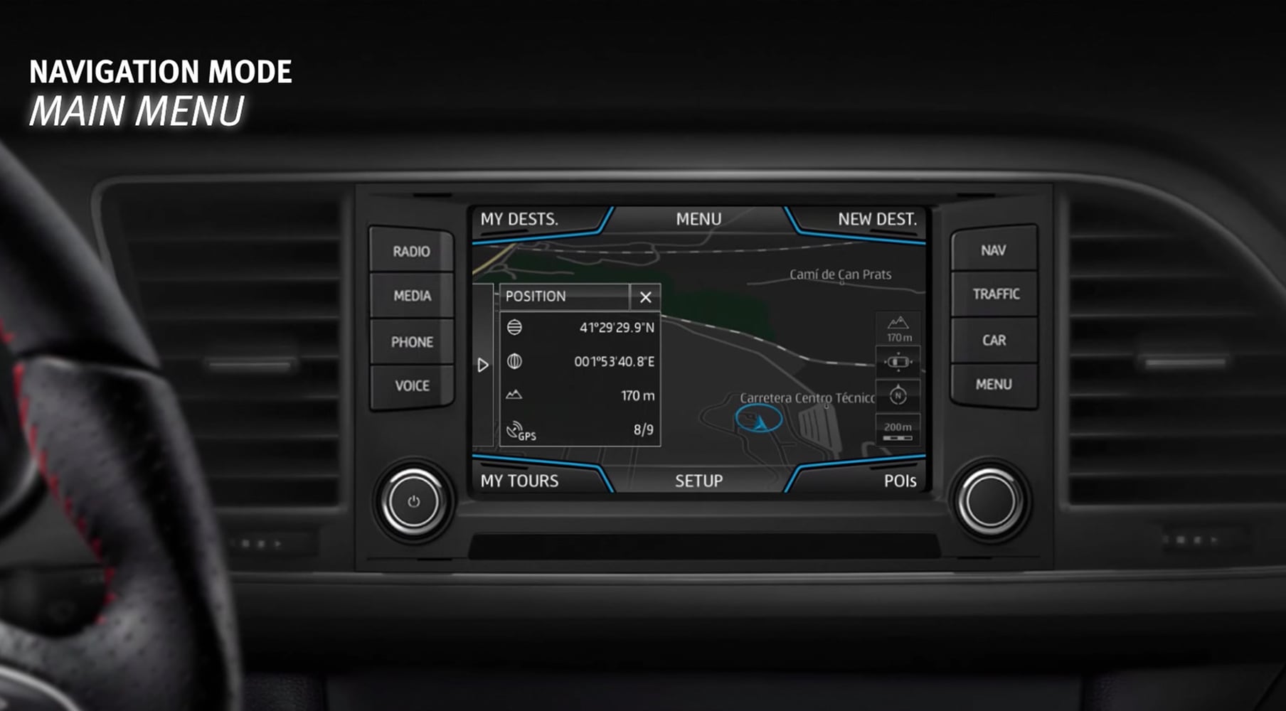 Système Navi Plus SEAT (Navigation)