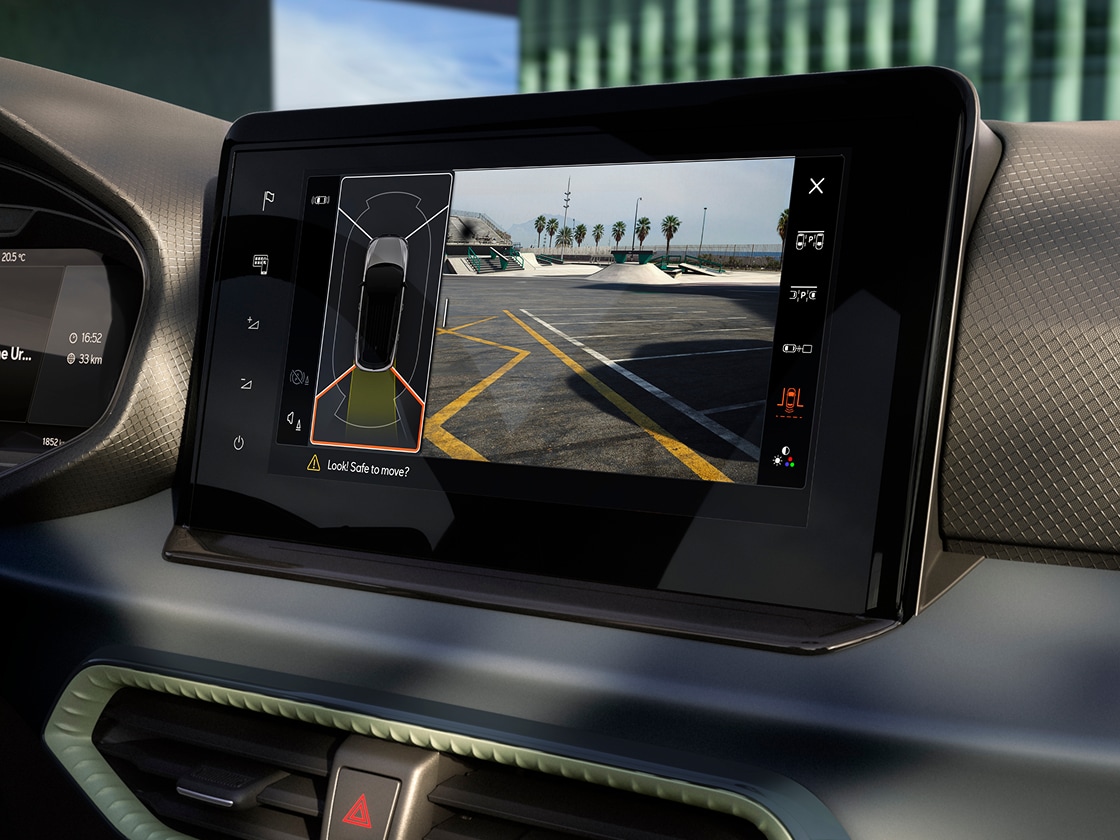 SEAT Arona Pack Vision pour améliorer la visibilité et l’assistance à la conduite. Avec caméra de recul permettant d’afficher les images sur l’écran tactile à l’intérieur du véhicule. SEAT Arona Pack Vision pour améliorer la visibilité et l’assistance à la conduite. Avec caméra de recul permettant d’afficher les images sur l’écran tactile à l’intérieur du véhicule.