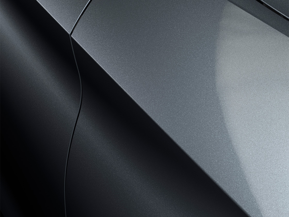 Seat leon sportstourer fr en tech magnétique avec une finition métallique, gros plan. 