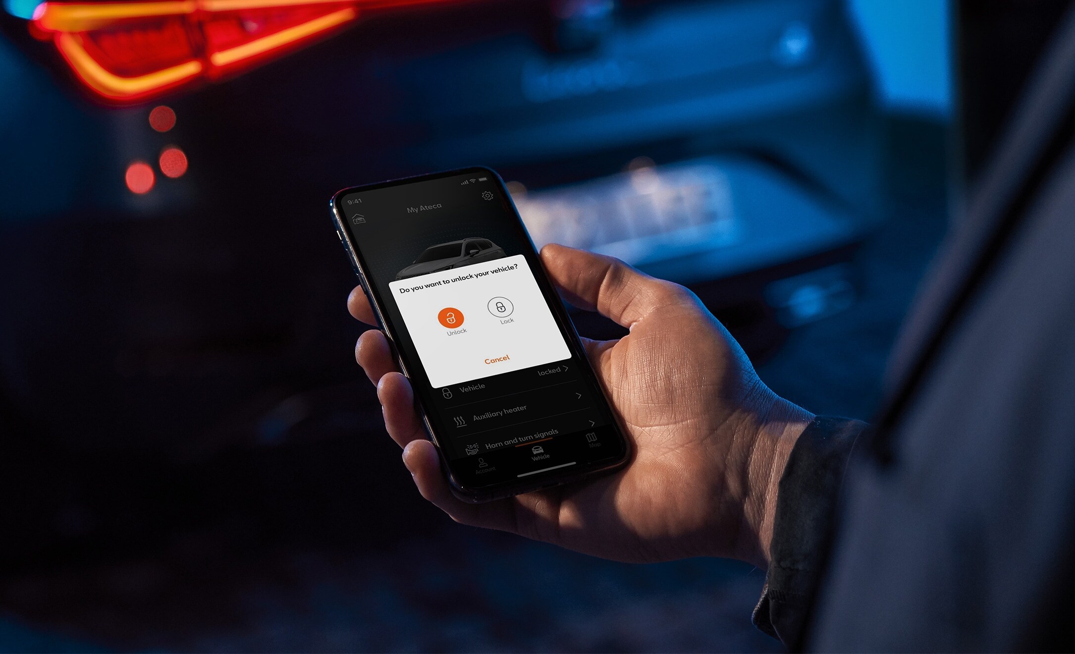 SUV SEAT Ateca services d’accès à distance avec l'application SEAT CONNECT