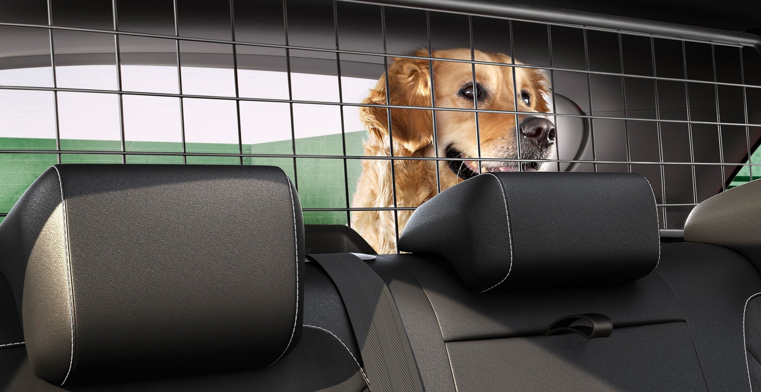 SUV SEAT Ateca avec grille intérieur de séparation pour les animaux
