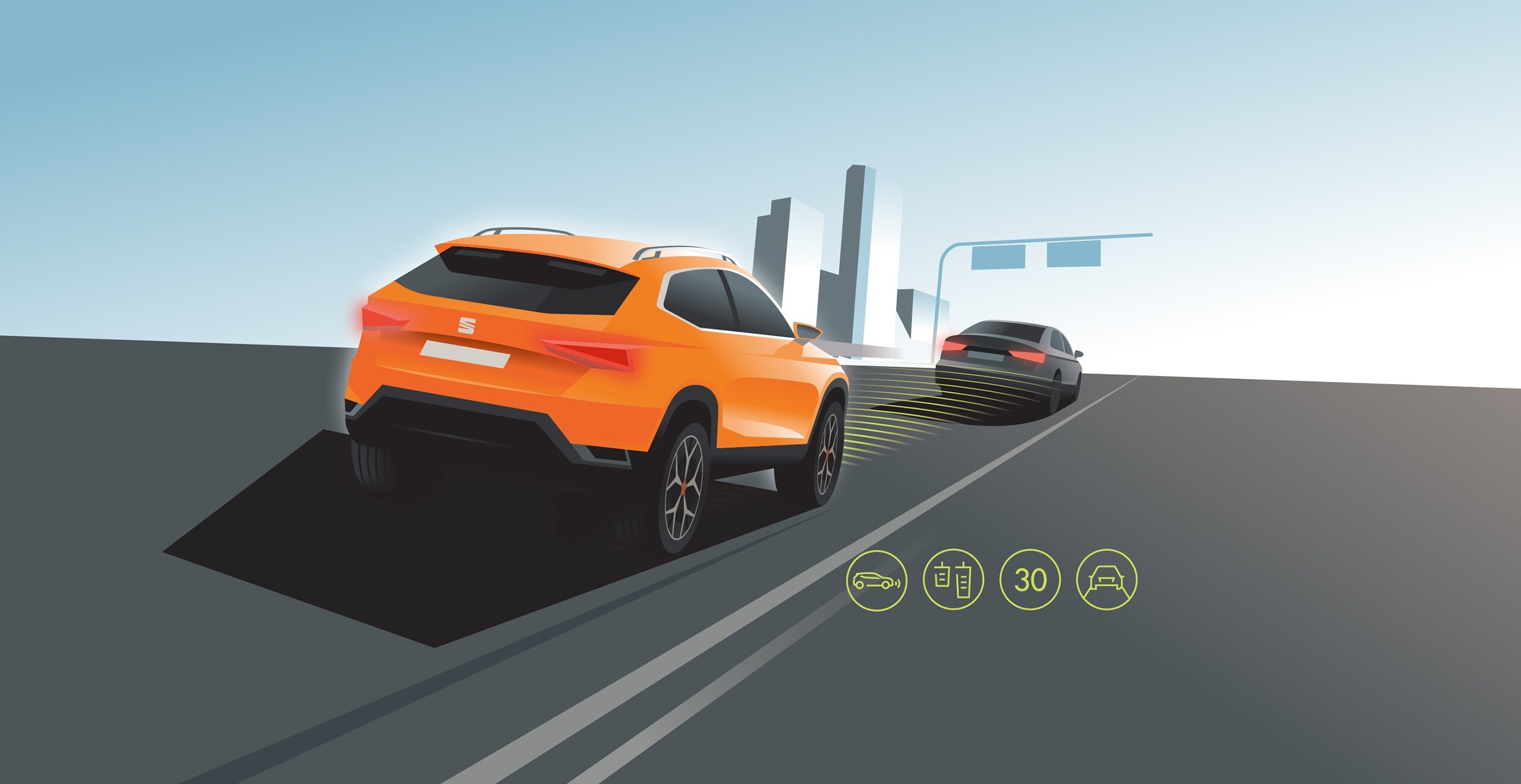 SEAT Ateca Régulateur de vitesse adaptatif