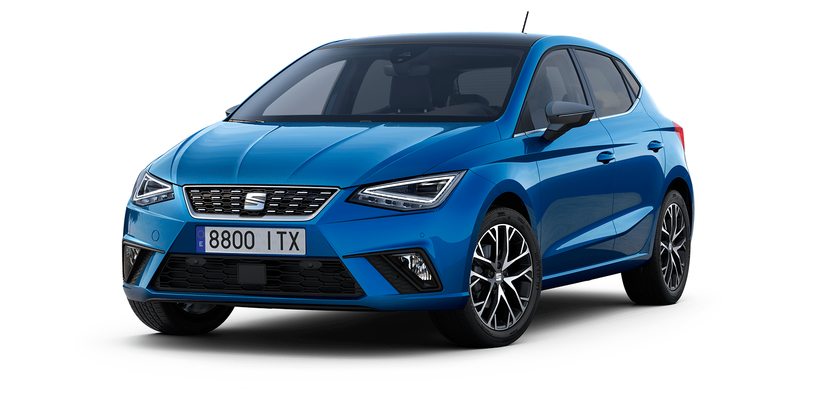 seat ibiza copa bleu gris magnétique