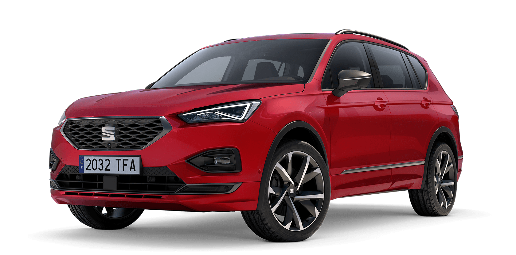 SEAT Tarraco FR en couleur rouge avec jantes en alliage 20”