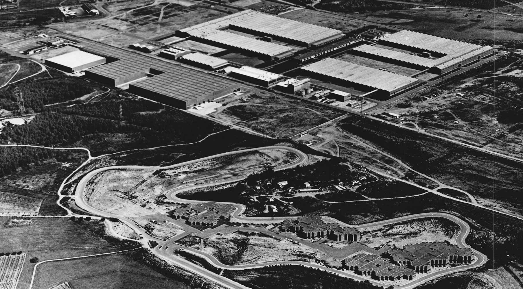 70 ans d'histoire – Vue aérienne de l'usine