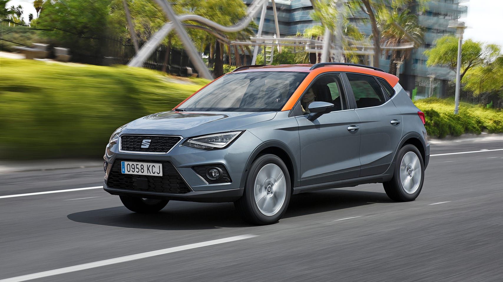 SEAT arona toit contrasté orange