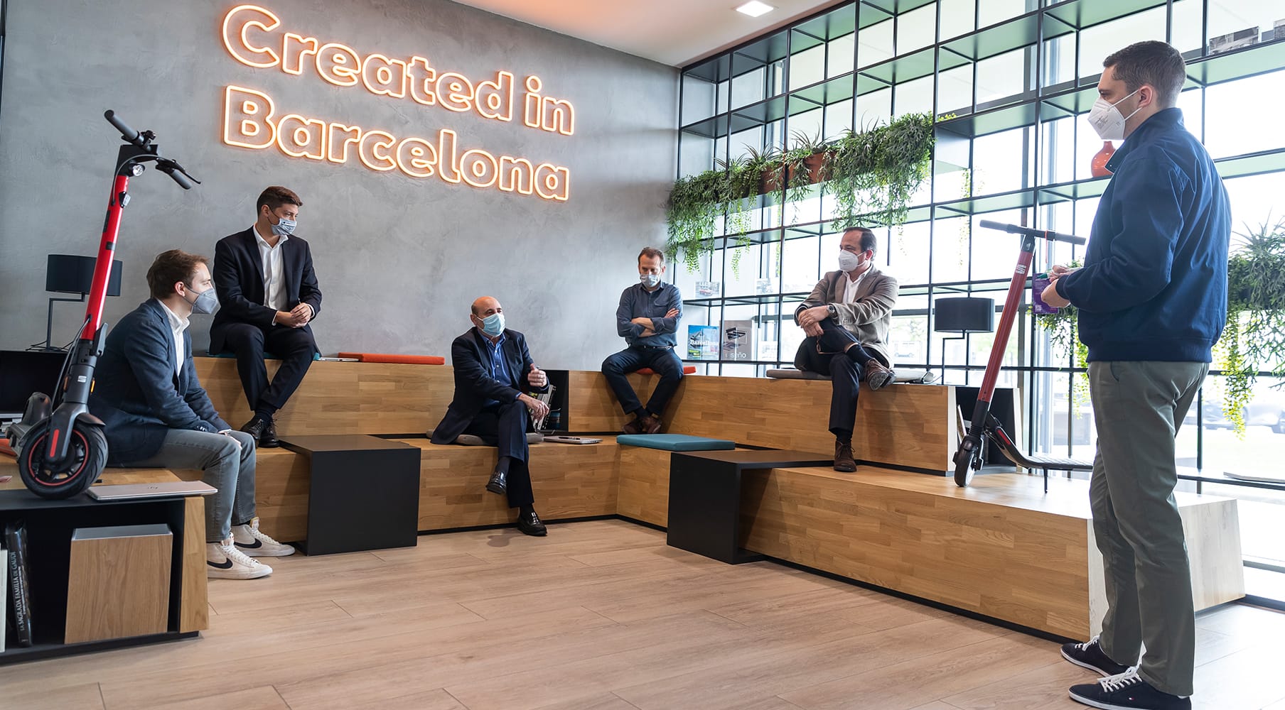 Les employés de SEAT S.A. à l'arrêt pour sensibiliser au changement climatique.