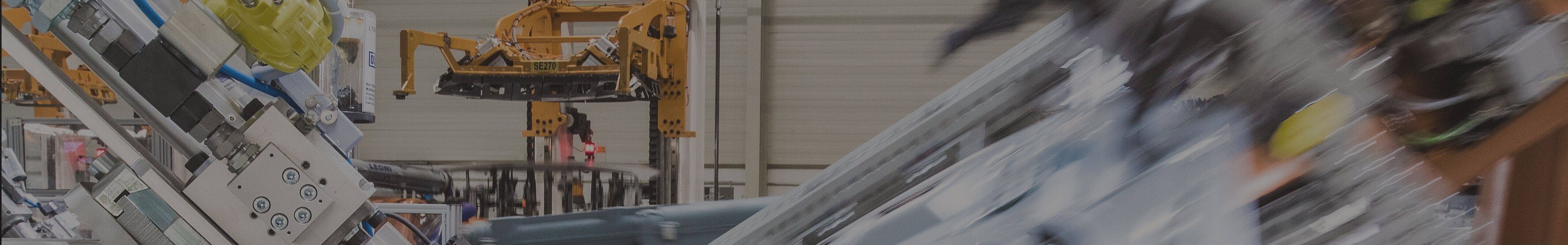 Robots en fonctionnement à l'usine SEAT