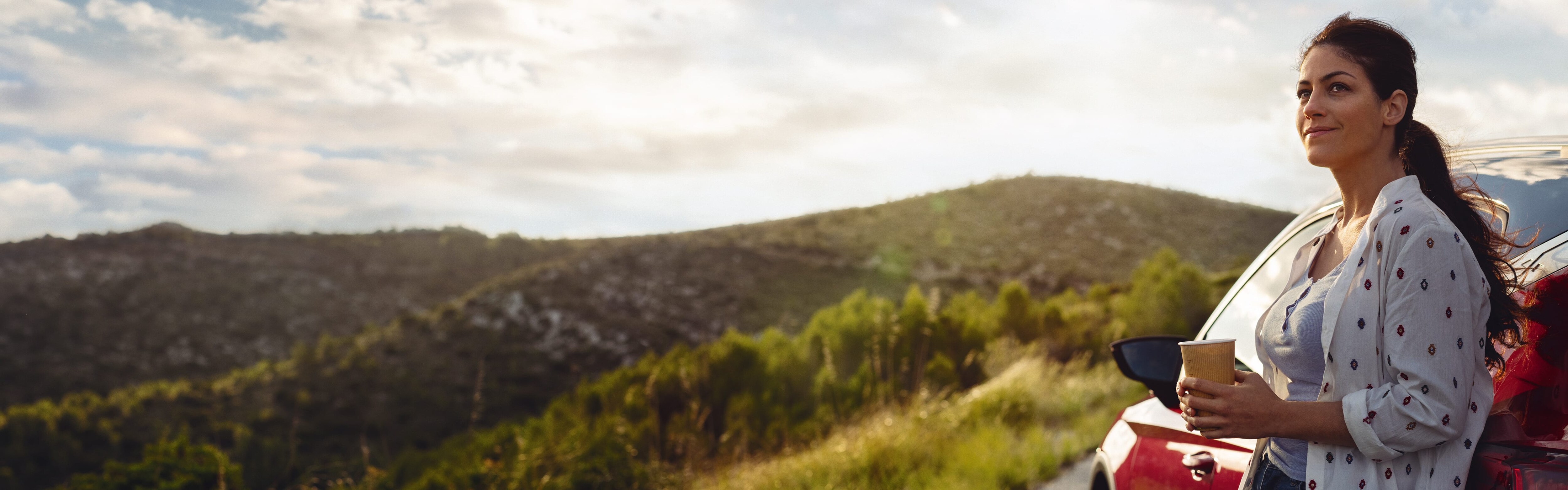 Woman in the mountain