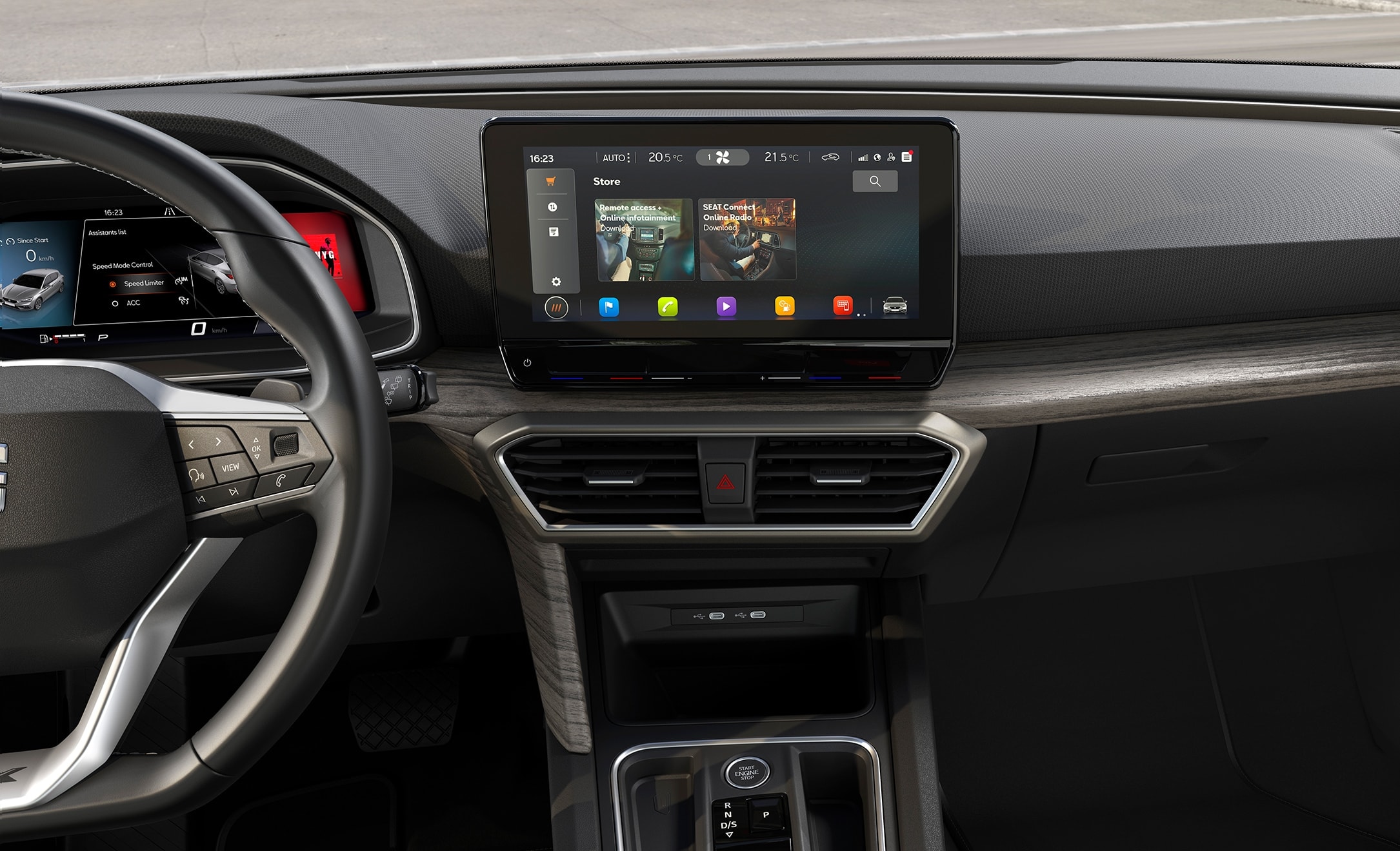 Nouvelle SEAT Leon services d'infotainment en ligne