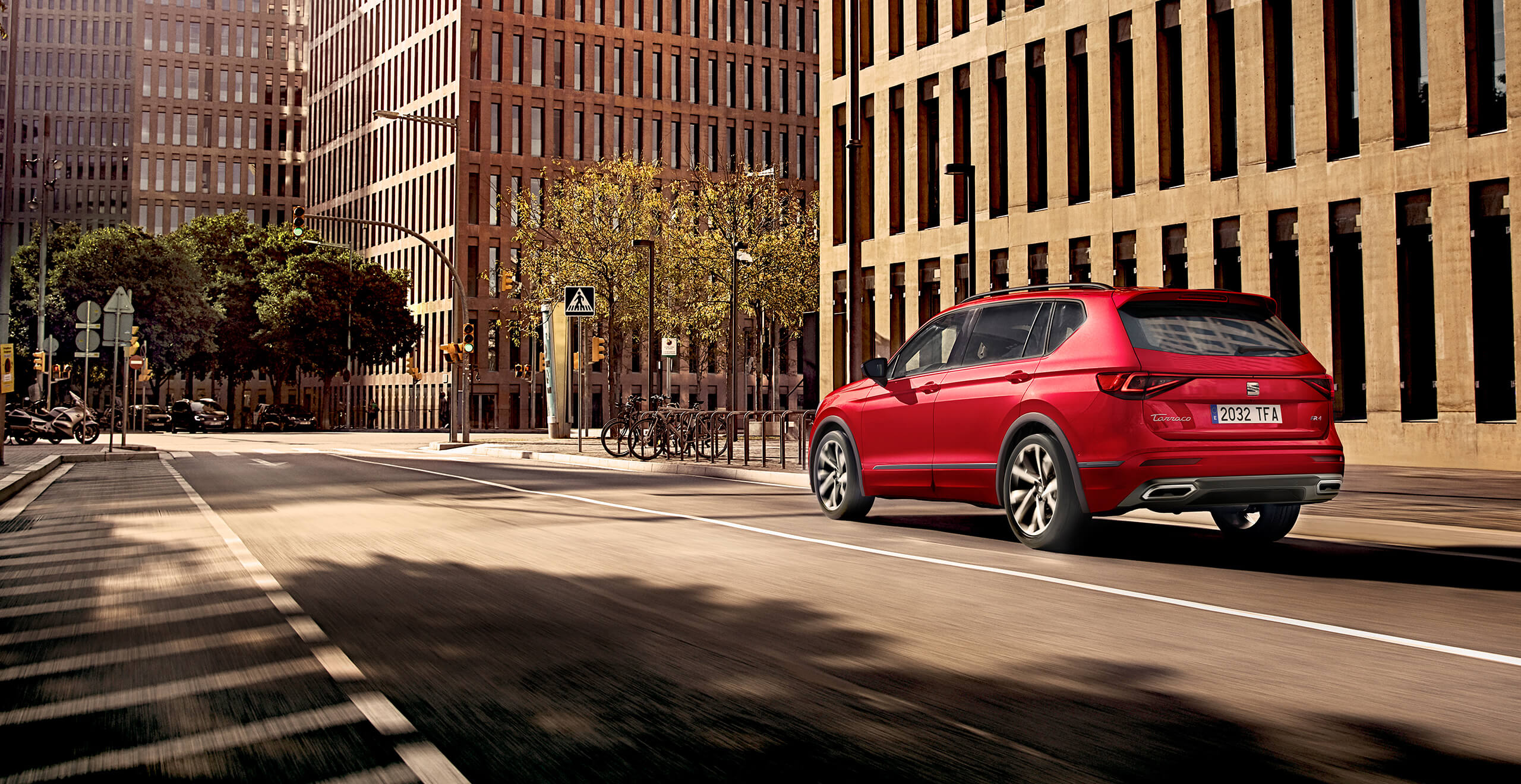 Nouvelle SEAT Tarraco SUV 7 places vue extérieure arrière