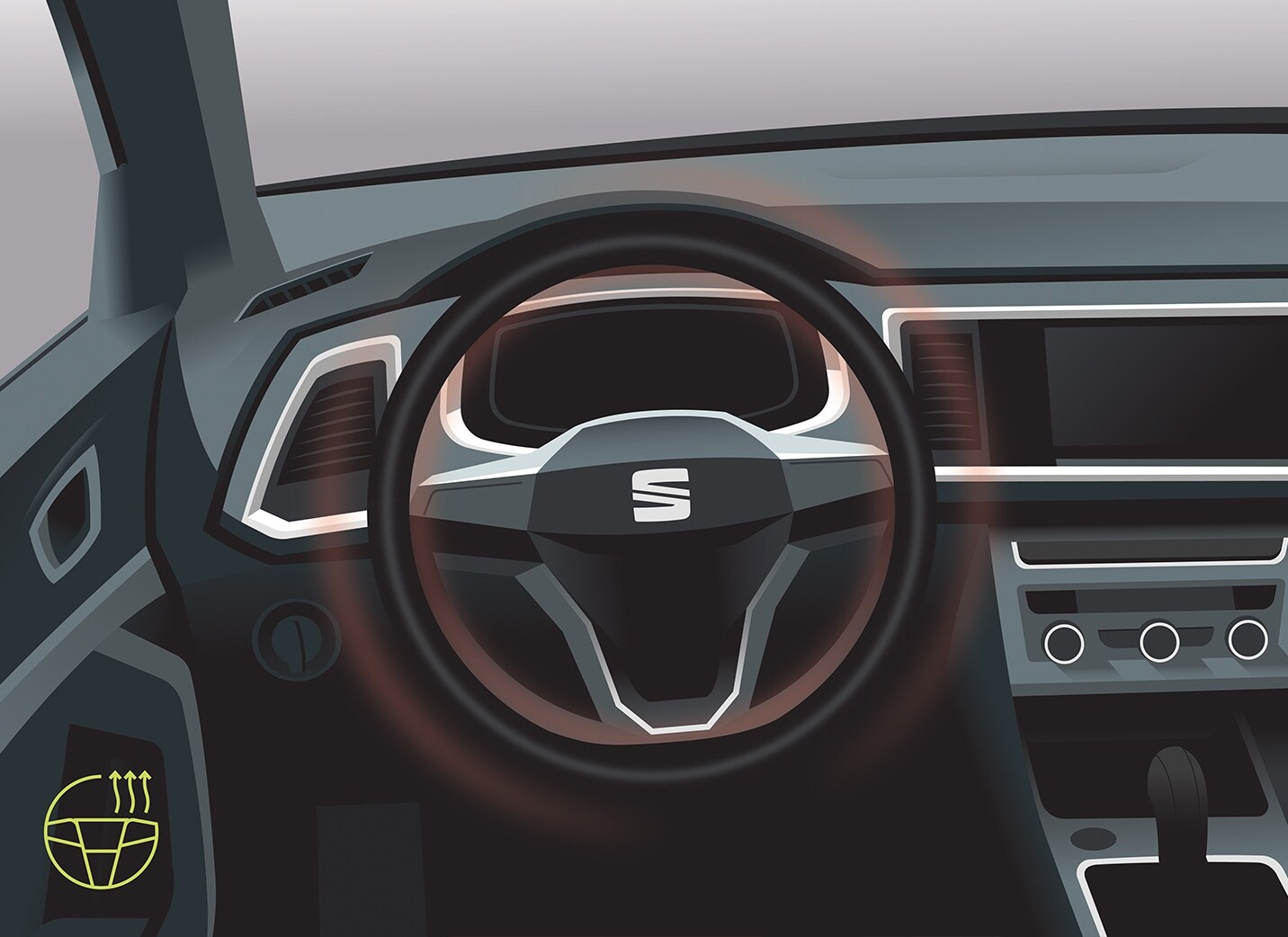Nouveau SUV SEAT Tarraco 7 places technologie volant chauffant