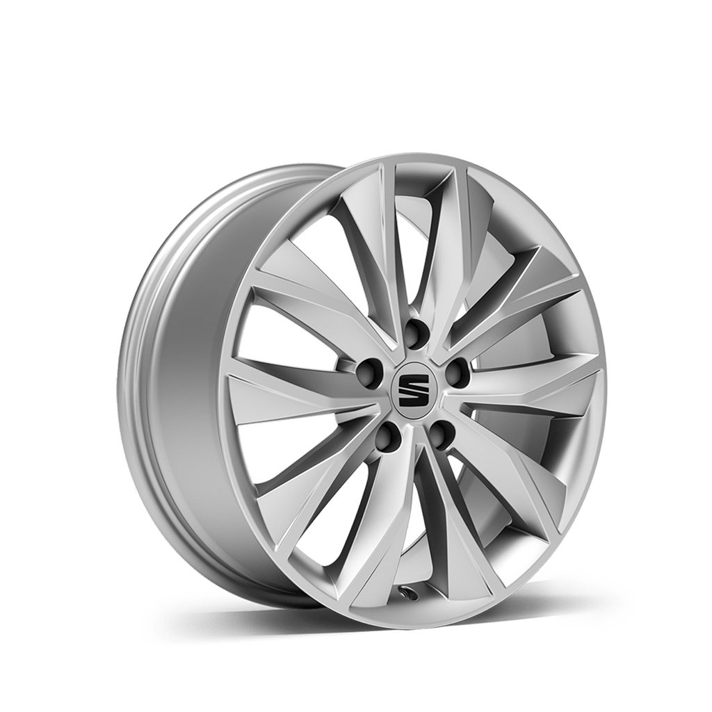 New SEAT ateca 17 inch alloy wheel brilliant silver