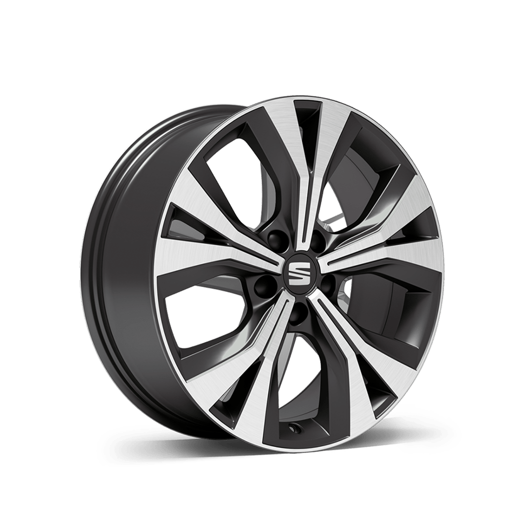New SEAT ateca 18 inch alloy wheel brilliant silver fr