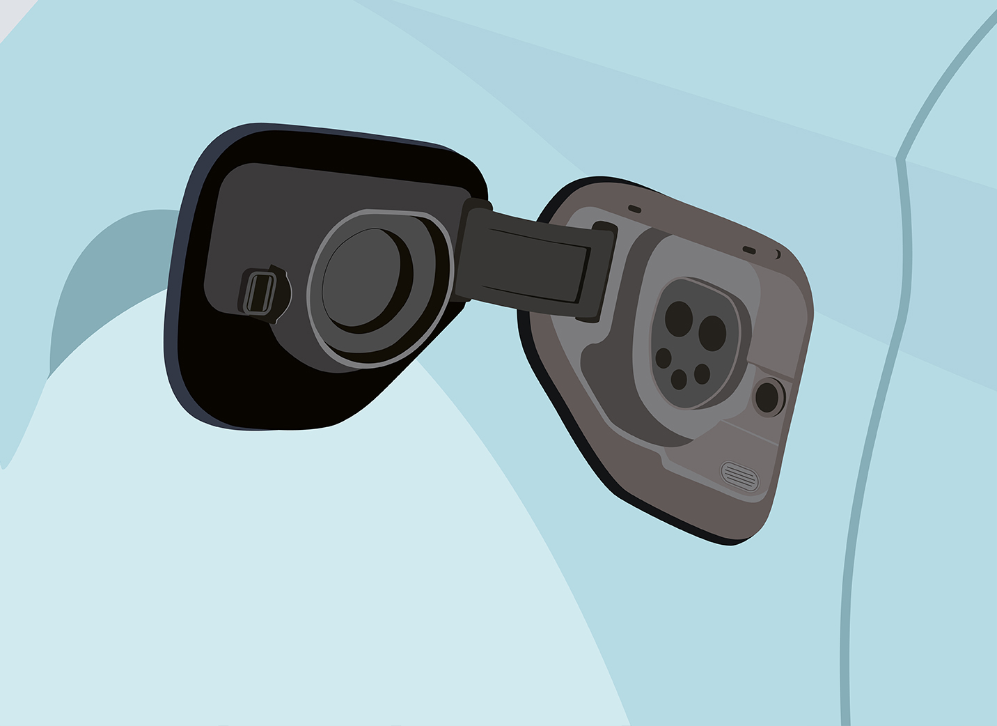 Comment recharger votre voiture électrique Seat à la maison avec un chargeur wallbox étape 1 : ouvrir la trappe de charge sur la voiture 