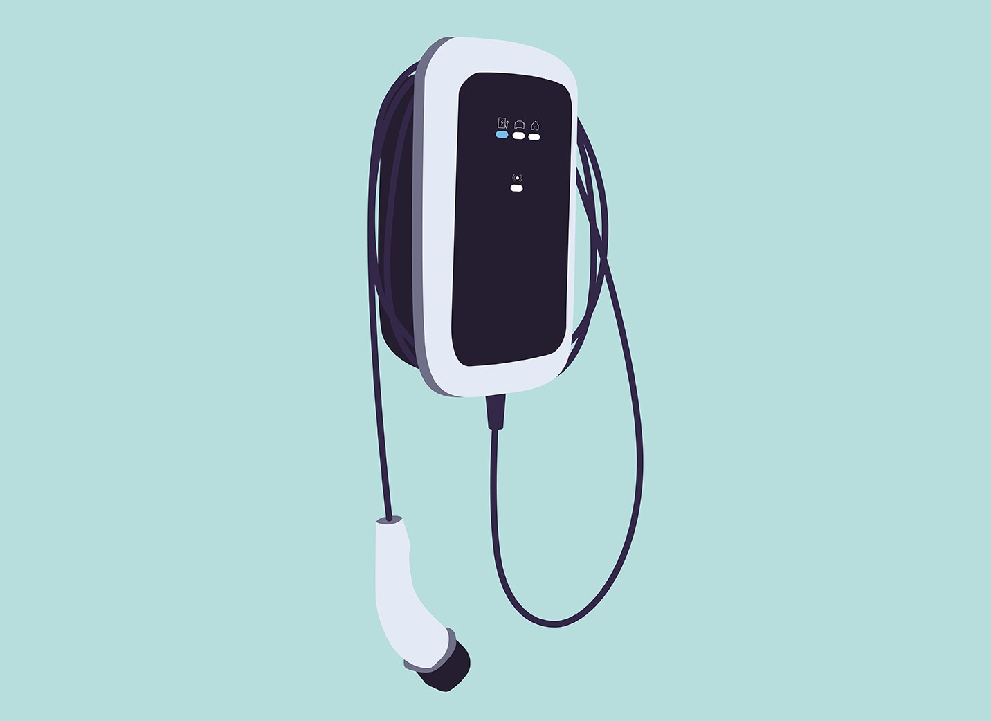 Comment recharger votre voiture électrique SEAT à la maison avec le chargeur wallbox étape 2 : brancher le câble de charge dans la prise domestique