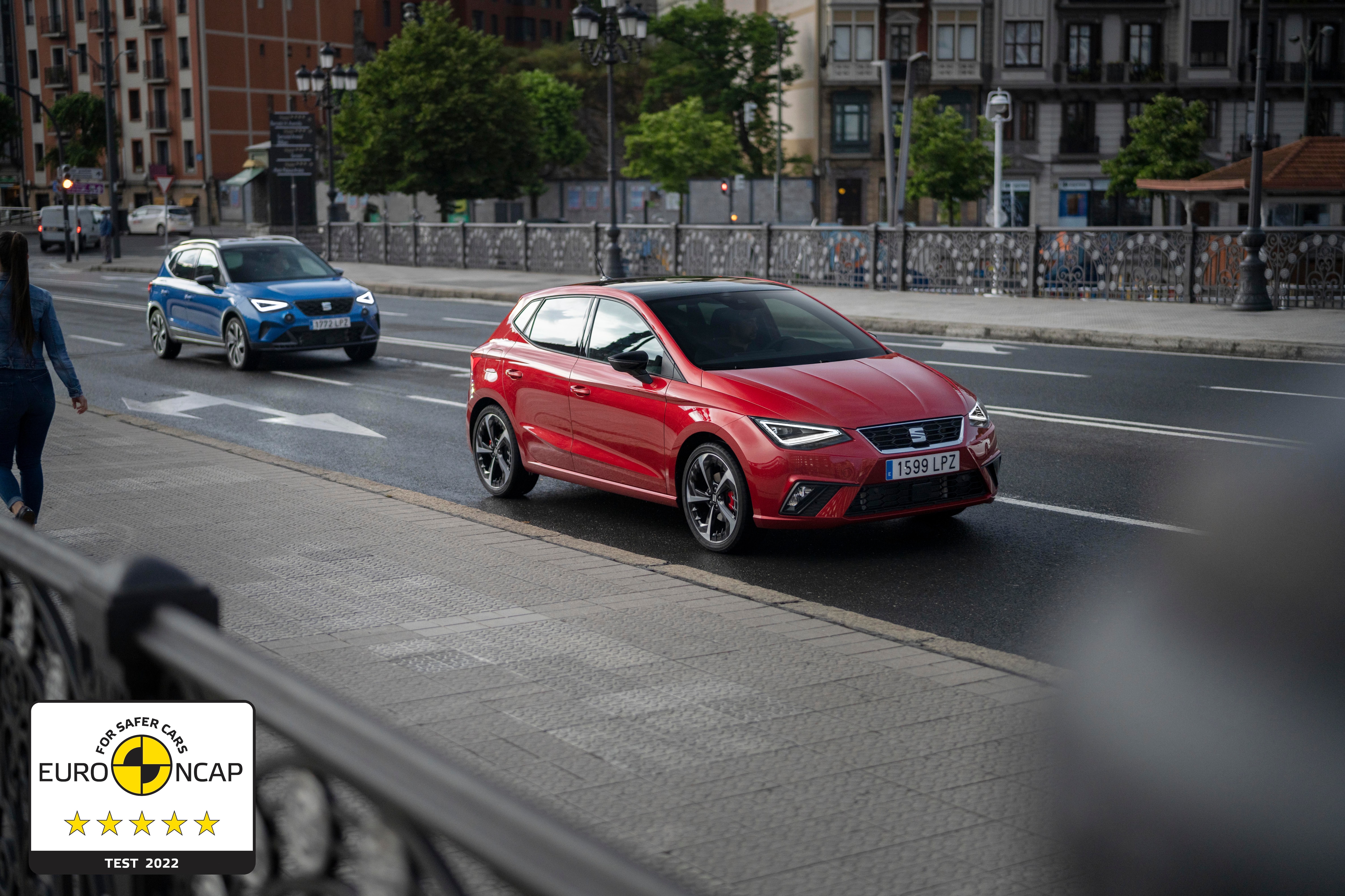 Les nouvelles SEAT Ibiza et SEAT Arona obtiennent 5 étoiles aux nouveaux tests Euro NCAP